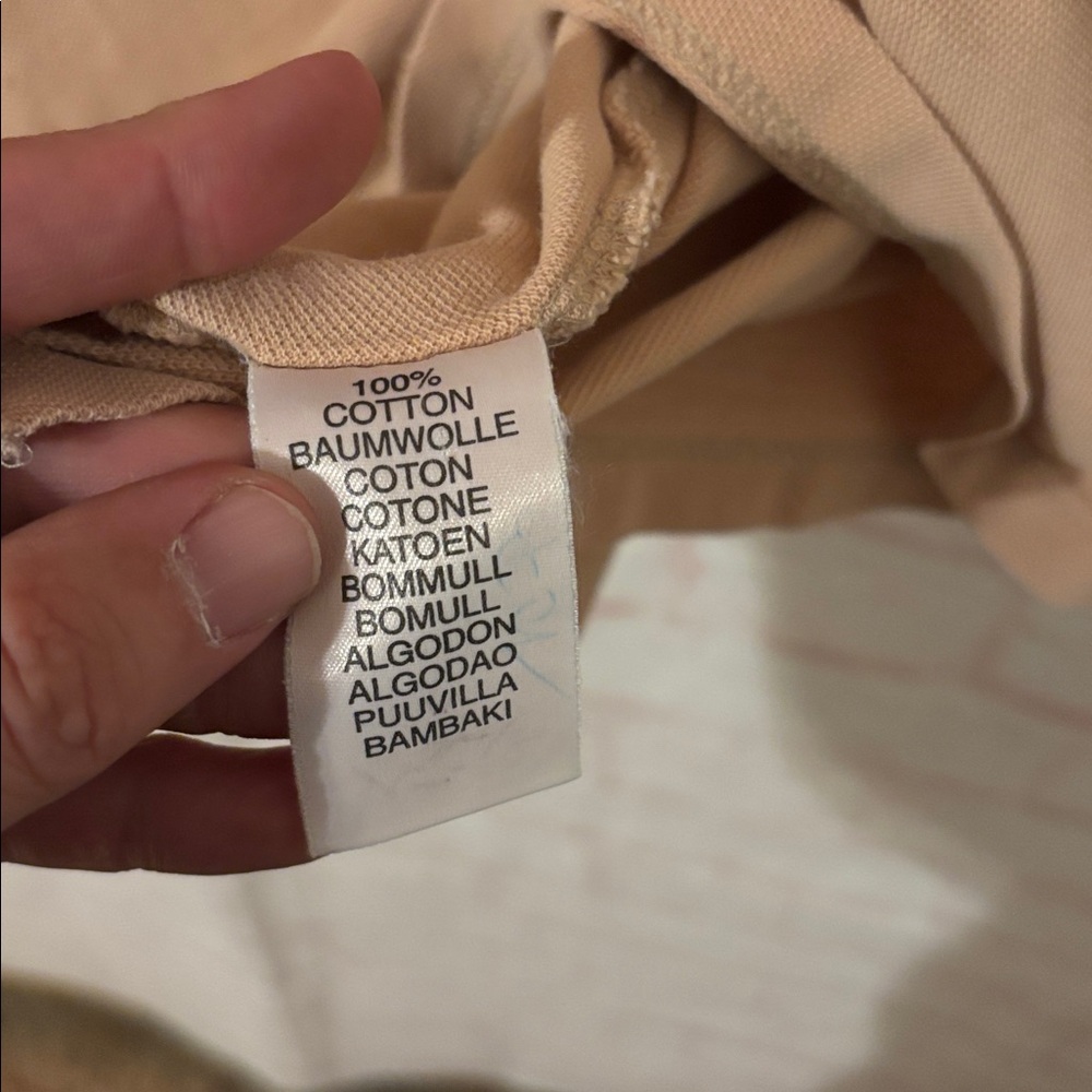 Burberry Tan Polo Shirt with Contrasting Collar - Picture 6 of 7